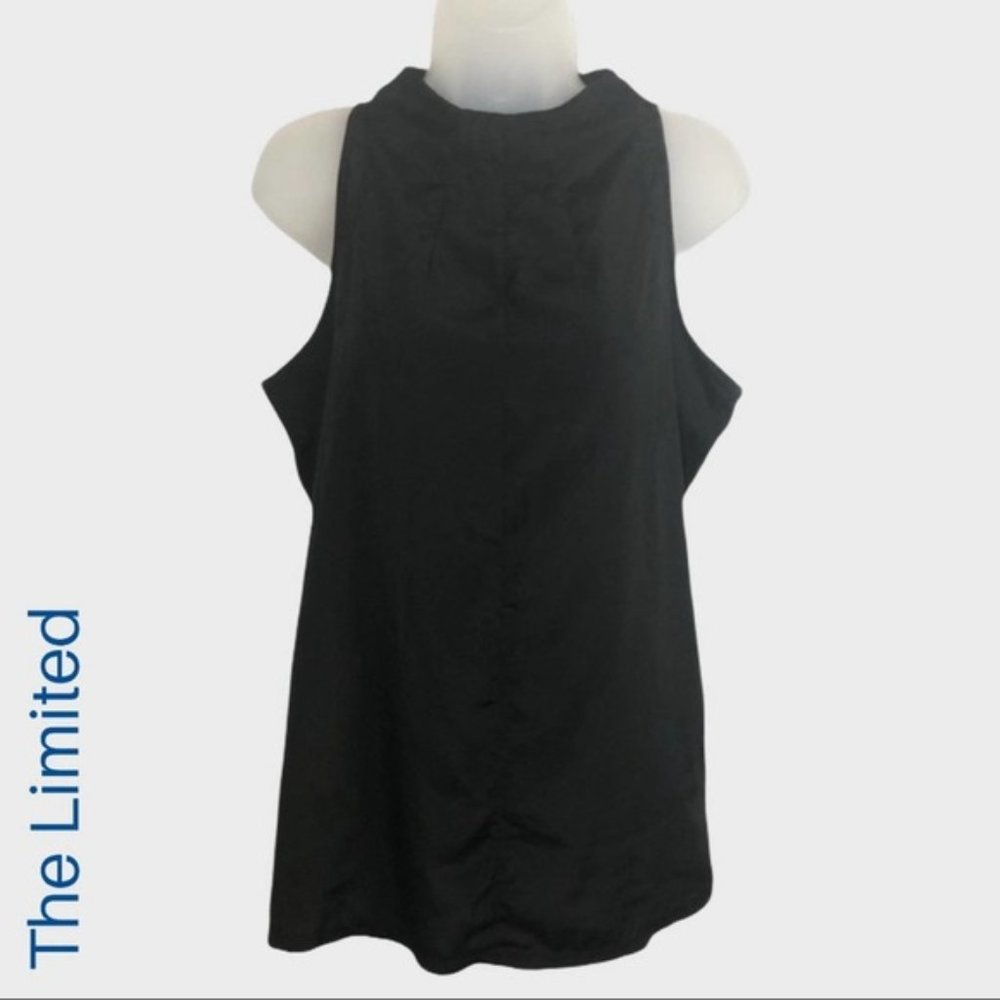 Women's The Limited mixed media polyester & modal black tank size large